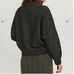 NWT Something Navy Forest green OverSized terry Sweatshirt L/XL